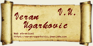 Veran Ugarković vizit kartica
